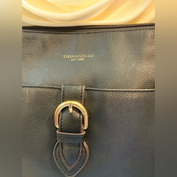 TIGNANELLO GENUINE LEATHER CROSSBODY BAG - Picture 2 of 11